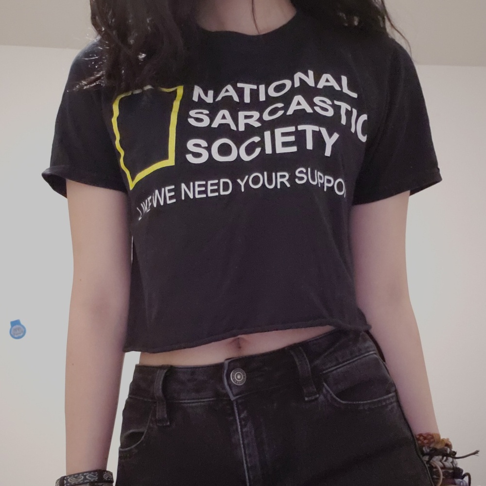 Black graphic tee